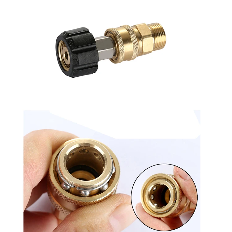 High Pressure Washer Hose Adapter Thread Quick Connector Converter Fitting