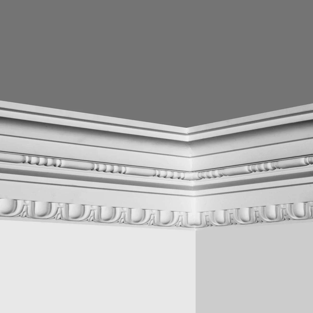 Polyurethane Crave Crown Pvc Foam Cornice And Ceiling Decorative Moulding Line