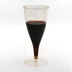Best Sell Recyclable Gold Glitter Champagne Plastic Cup
