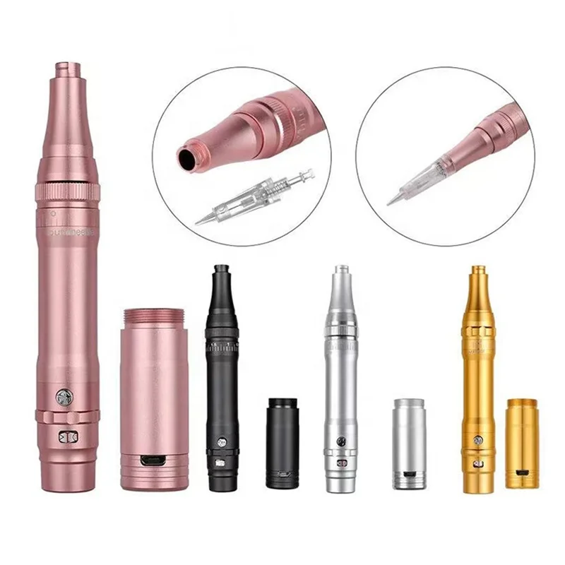 Professional Pink Black Semi Permanent Makeup Eyebrow Lip Tool Wireless Digital Tattoo Rotary Machine Microblading Machine Pen