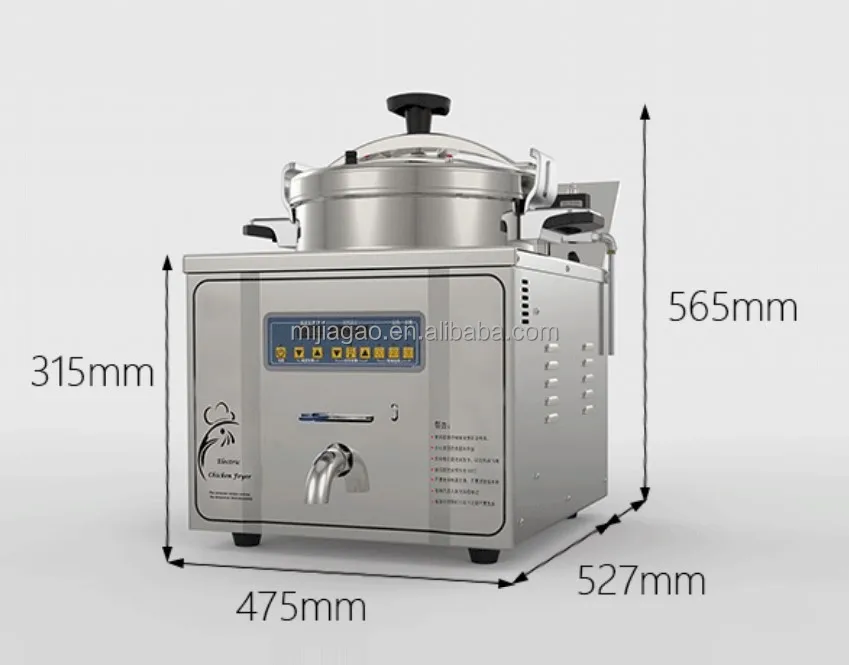 Hot Selling 22L  Electric Table Top Chicken Pressure Fryer Machine Broaster Chicken fryer MDXZ-22 electric pressure cooker fryer