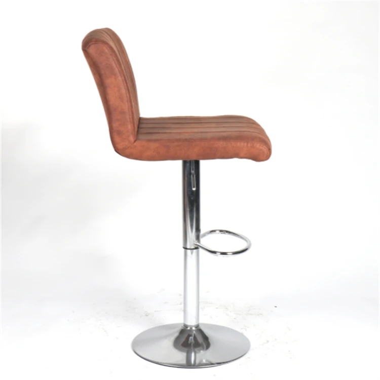 High Quality Luxury Vintage Height Adjustable Chair Kitchen High Chairs Bar Stool  Swivel Bar Chair