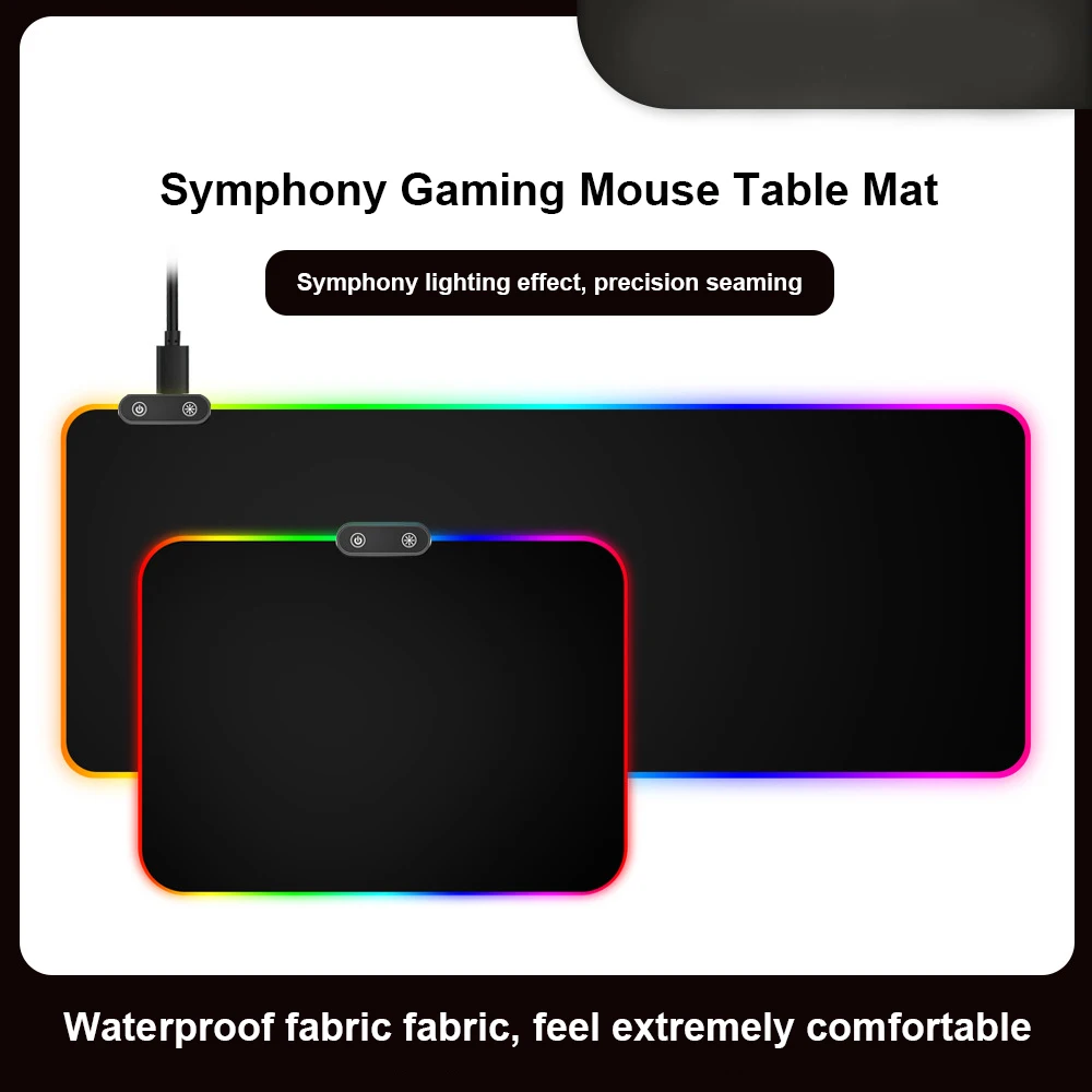 Оптовая продажа резиновый лист и светодиодный коврик для мыши AIWO с напечатанным пользовательским логотипом принимаем создание собственного бренда