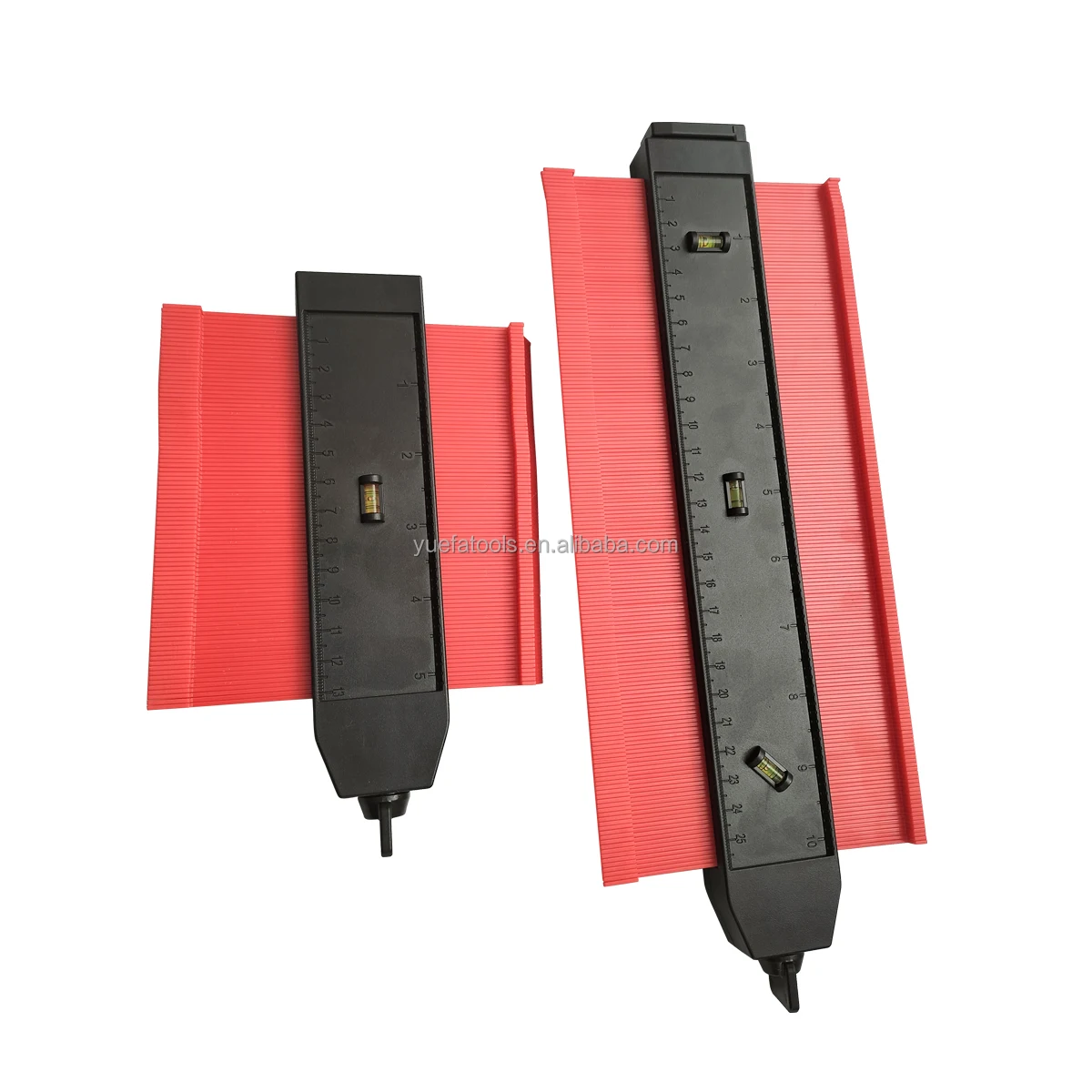 Factory Directly New Style 10 inch And 5 inch Combine Plastic Widen Contour Gauge With Rotating Plastic Lock