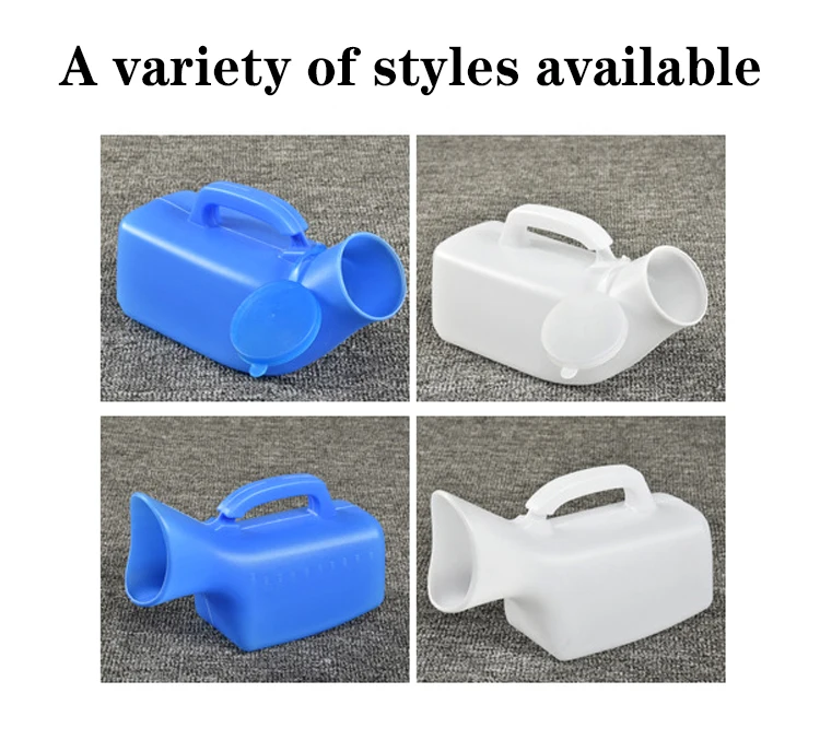 Portable Urinal for Men Urine Collector Outdoor Plastic Potty with Hose