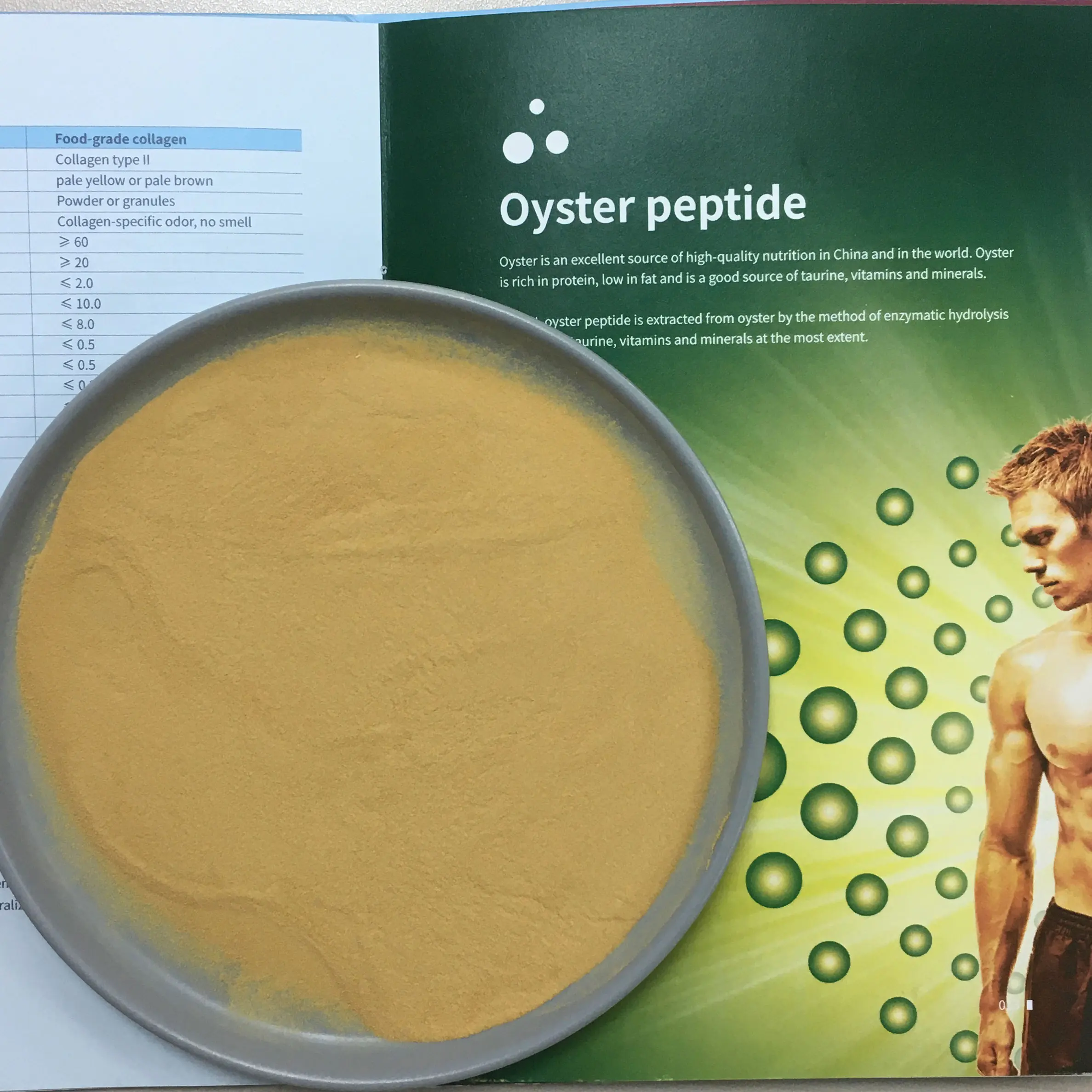 
Top Sale 100% Natural Food Grade Oyster Powder Peptide 