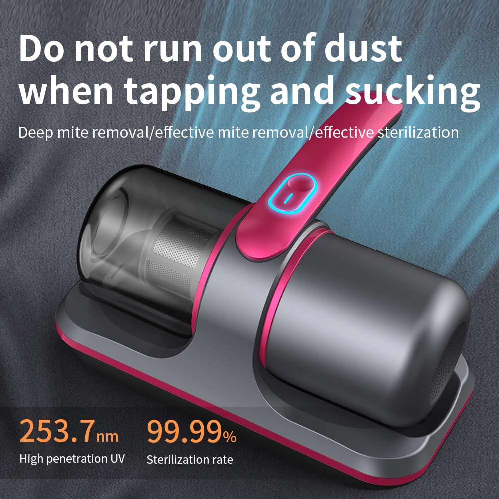 New Product Ideas Wireless Automatic Handheld Mite Remover Mini Vacuum Cleaner for Household Car Hotel Use