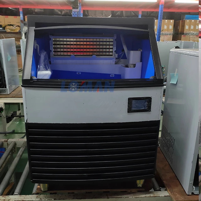 Loman Business 120kg/24hours stainless home use commercial automatic dry split type ice maker/ ice cube maker machine/ ice cube