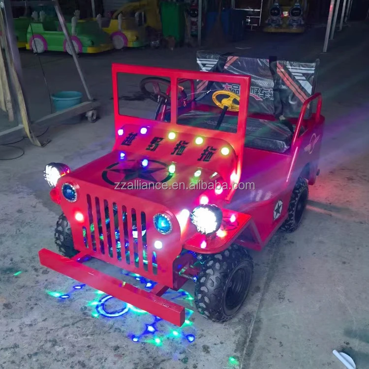 360 degree children rotation battery jeep amusement park ride-on car battery jeep car factory price for sale