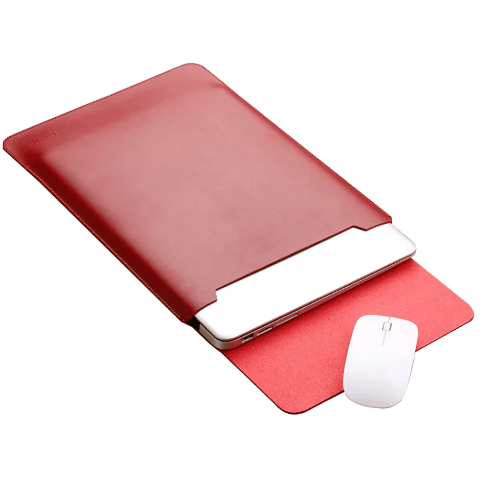 For MacBook Case 13 Inch Laptop Sleeve, Leather Case Bag,5 in 1 Bundle Waterproof Cover for Macbook Air & Pro with Mouse Pad