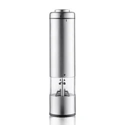 Amazon Hot Selling Electric Salt and Pepper Shaker Ceramic Grinder,Battery Operated Stainless Steel Salt&Pepper Shakers Mill Set