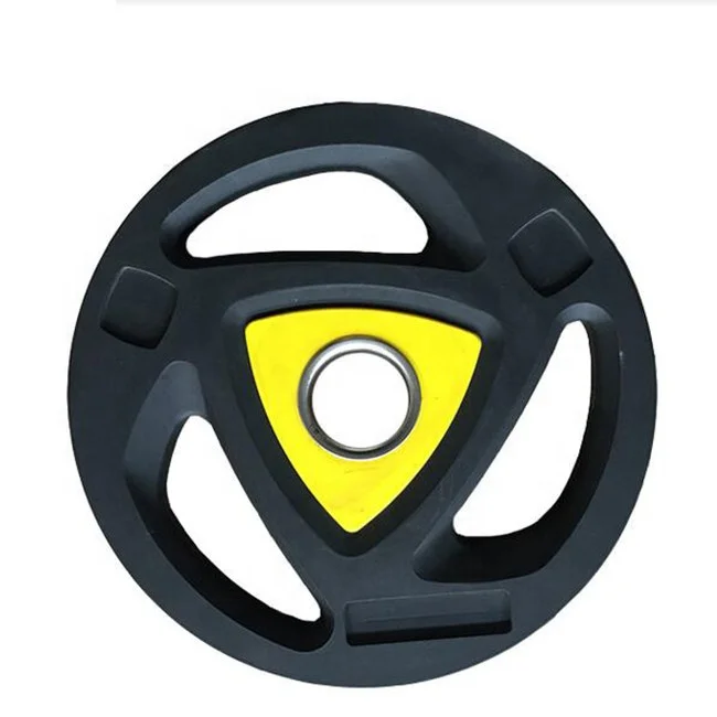 
High Quality Fitness Equipment TPU 3 Hole Weight Plate (kg) 