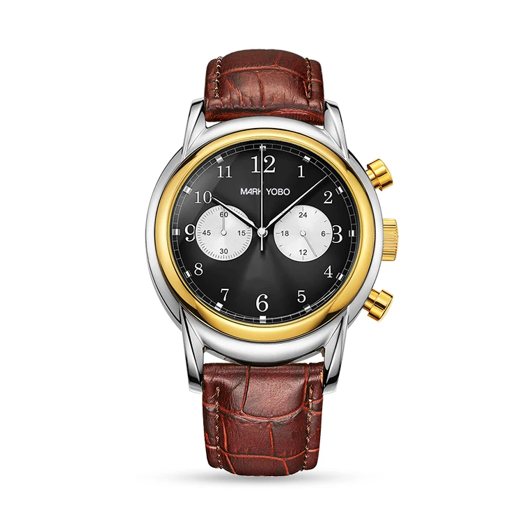 MOQ 100 no Mold fee Manufacturer Custom Dial Double St1901 Chronograph  Mechanical Watch