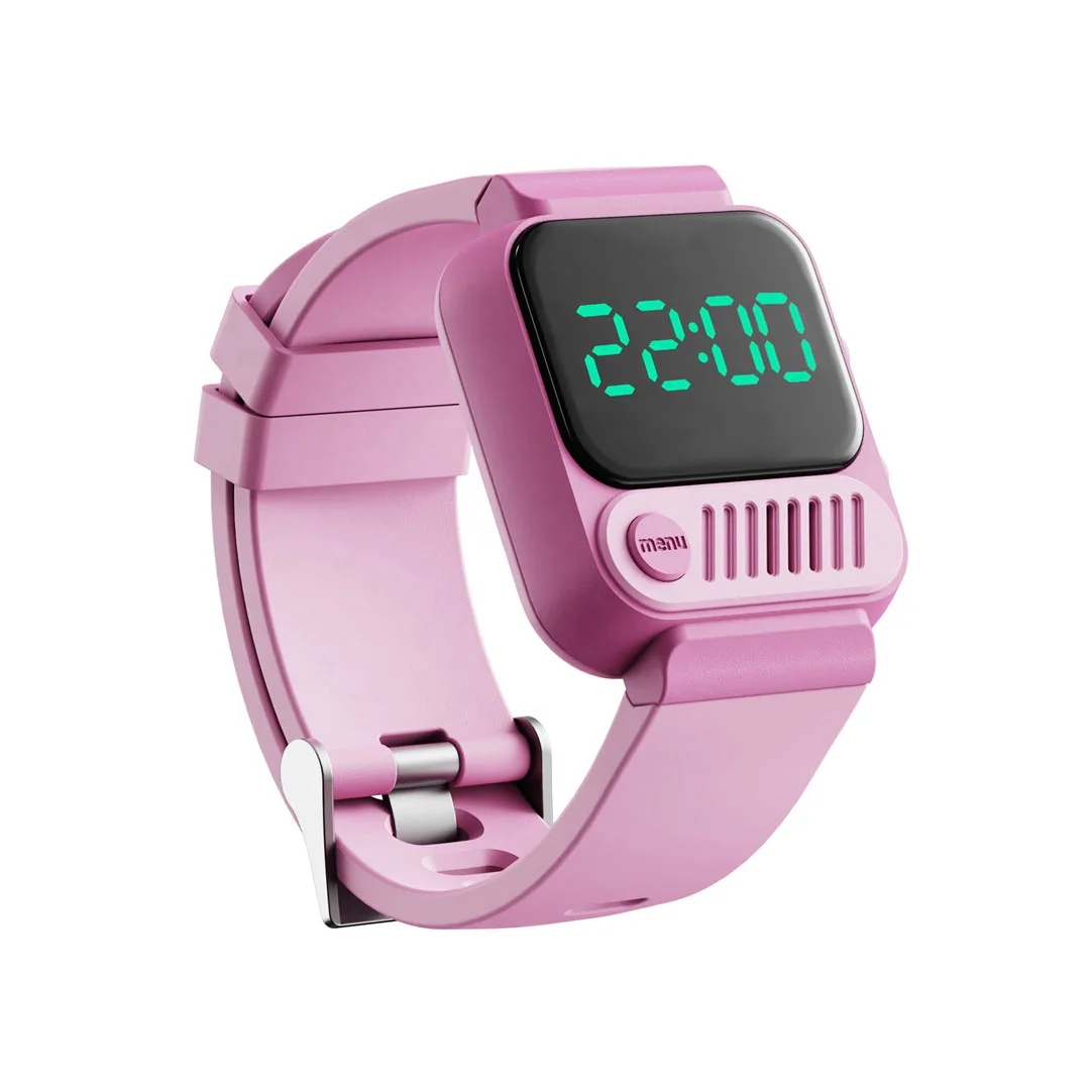 ODM Patent Design Countdown 6 Alarms Silicone Band Kids Potty Training Digital Watch