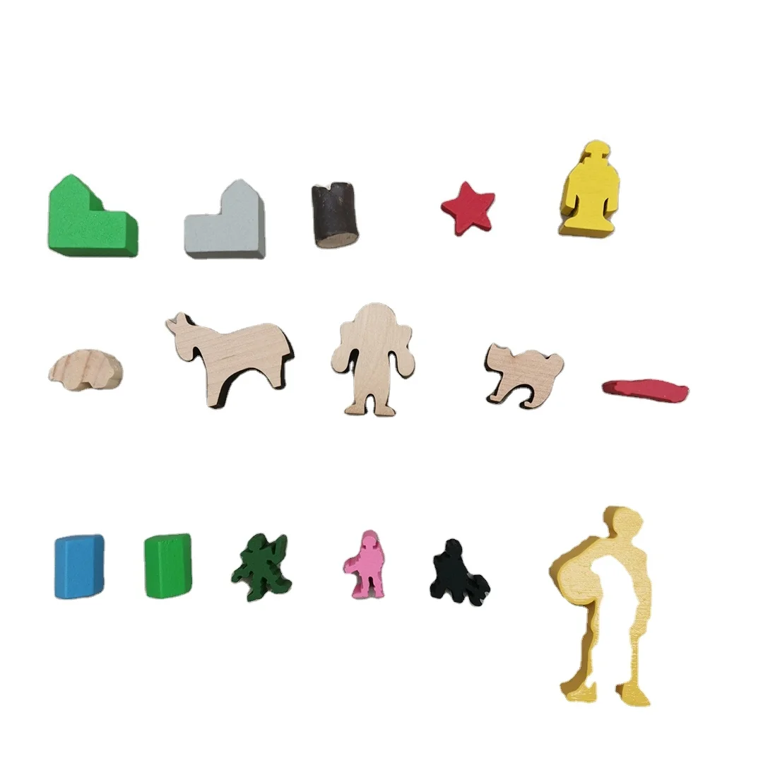 China supplier high quality custom board game wooden meeple