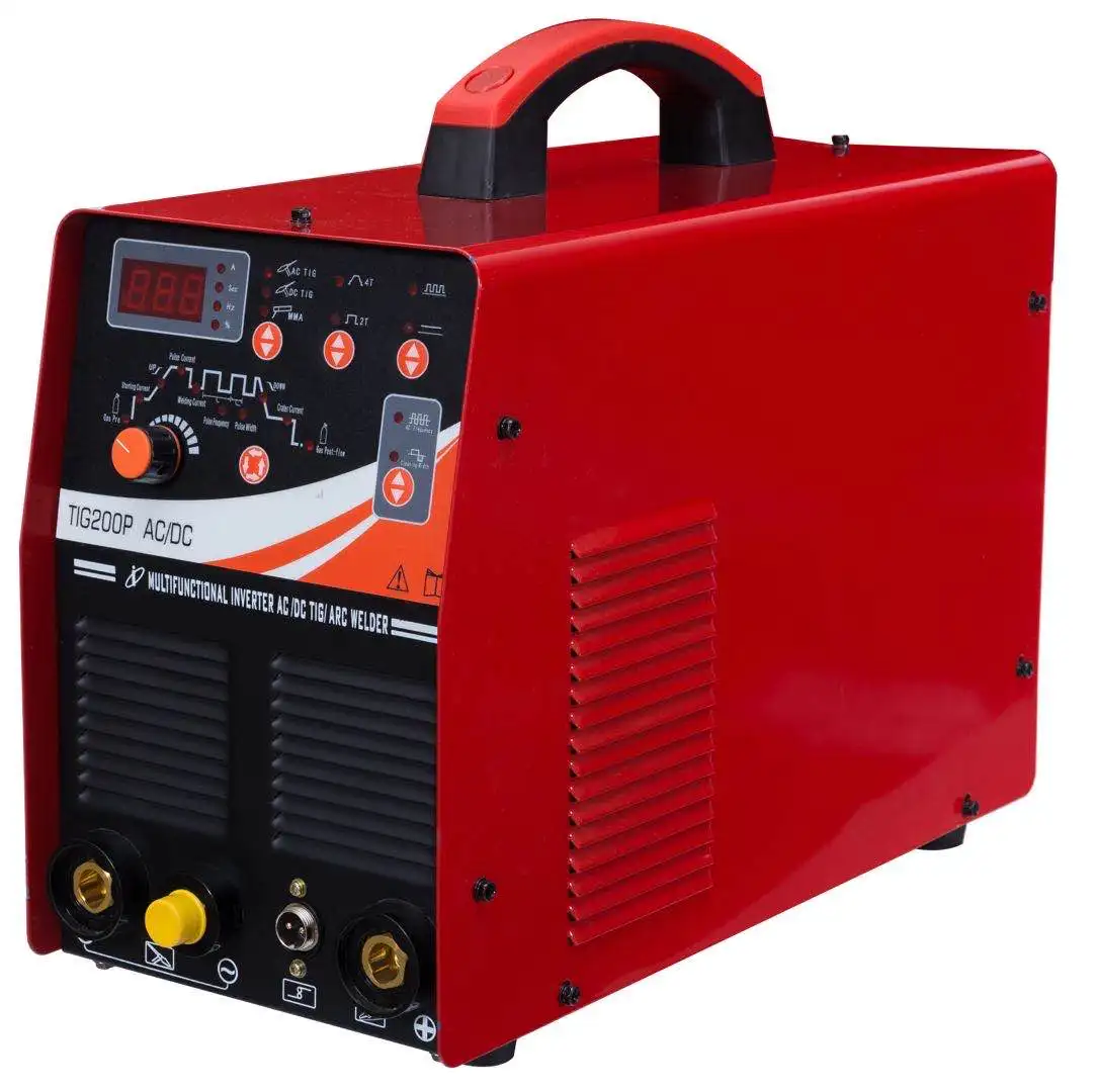 IGBT инвертор DC Pulse TIG сварочный аппарат MMA ARC СВАРОЧНЫЙ АППАРАТ для алюминия нержавеющая сталь Однофазный AC 220V 200 Amp Carbon