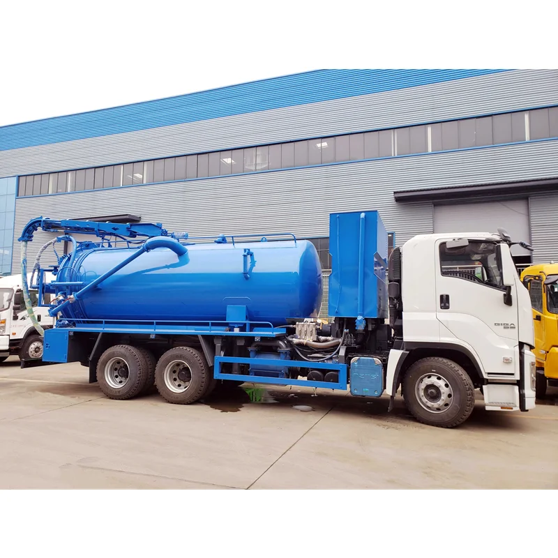 Вакуумный грузовик ISUZU GIGA 6X4 14000 л для очистки и