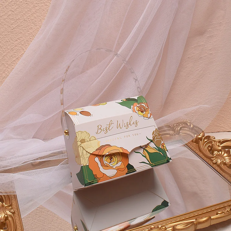 Creative Ins Style Wedding Favors Candy Boxes Packaging Luxury Sweets Gift Box Packaging Mini Handbags Candy Box Wedding