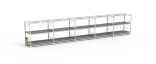 Multi level grow rack system vertical rolling benches with tray for medical plants