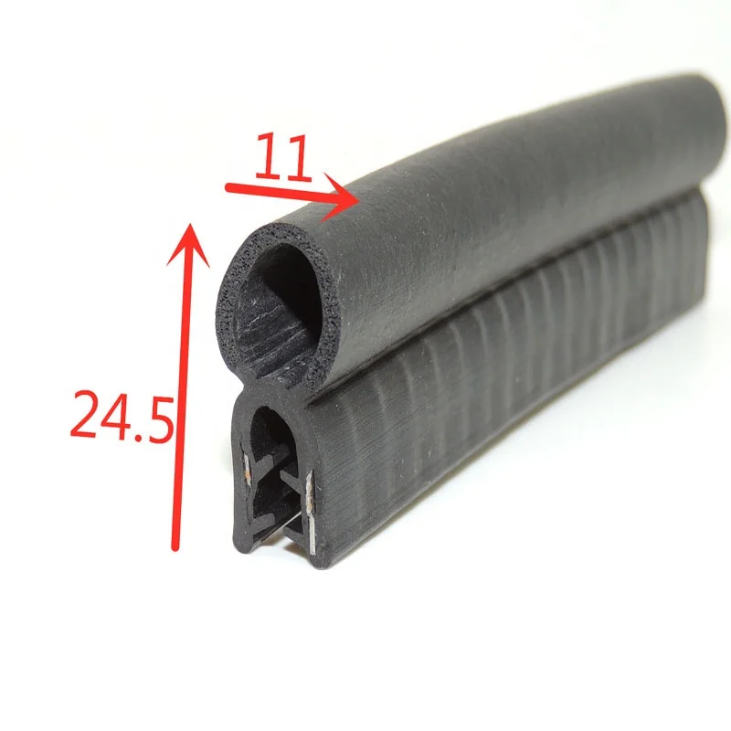Door cabinet crash-proof epdm rubber and plastic sound insulation strip