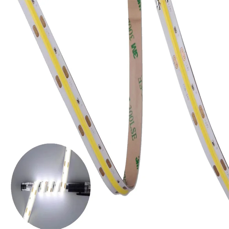 560 leds/m White Waterproof Side View 4mm 6mm 8mm Width Flexible 480 Chip 8W 840Leds/M 5m 10mm 14W RGB COB led strip light