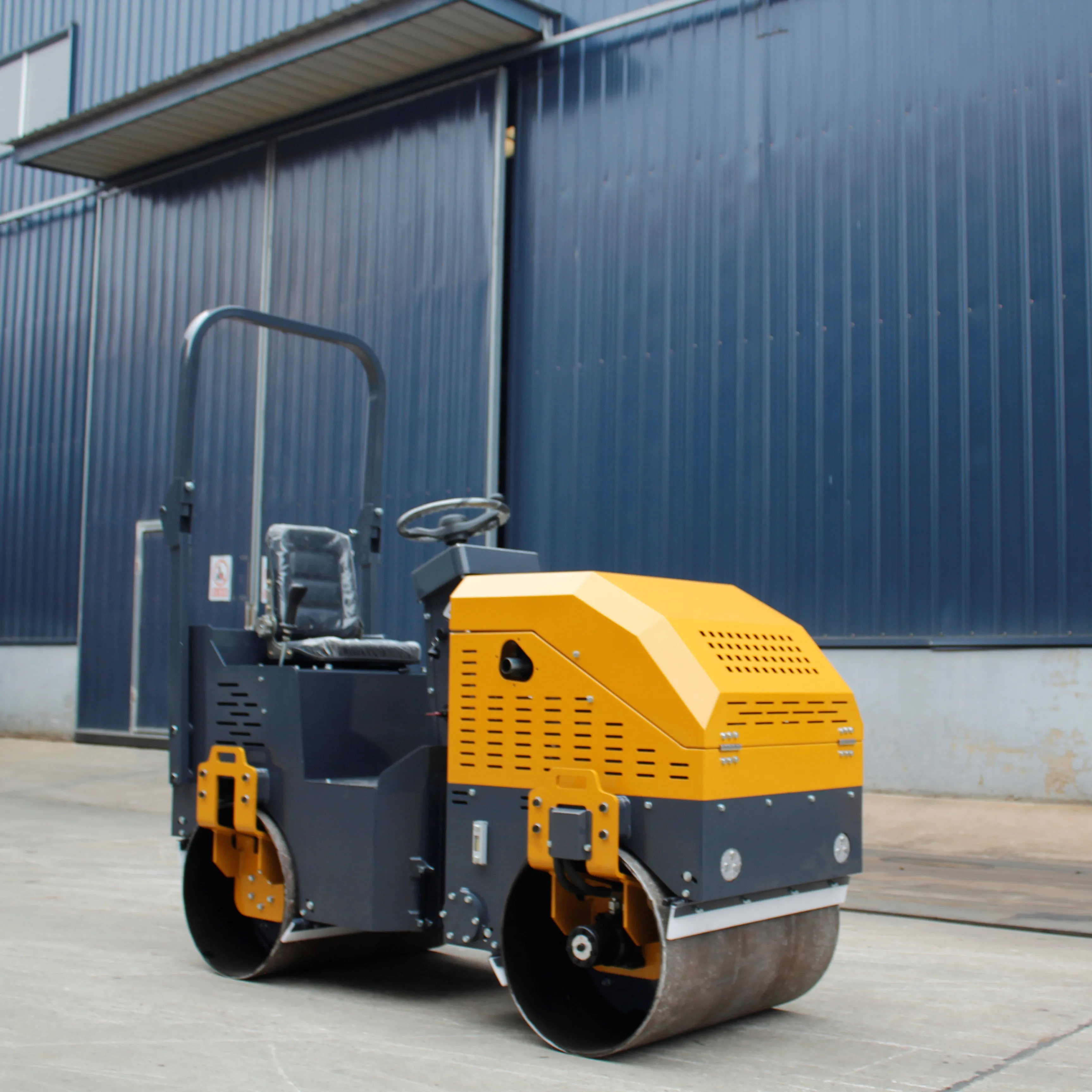 1 ton 2 ton 3 ton single drum vibratory compactor gravel double drum roller compactor asphalt ride on mini ground road roller