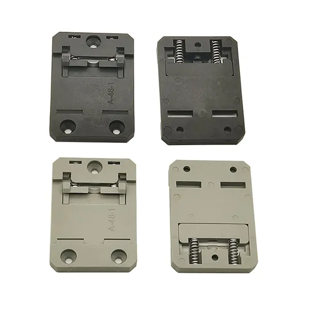 Rohs Compliant Nylon Spring Loaded Din Guide Rail Buckle, Din Rail Bracket,Clamps Clips
