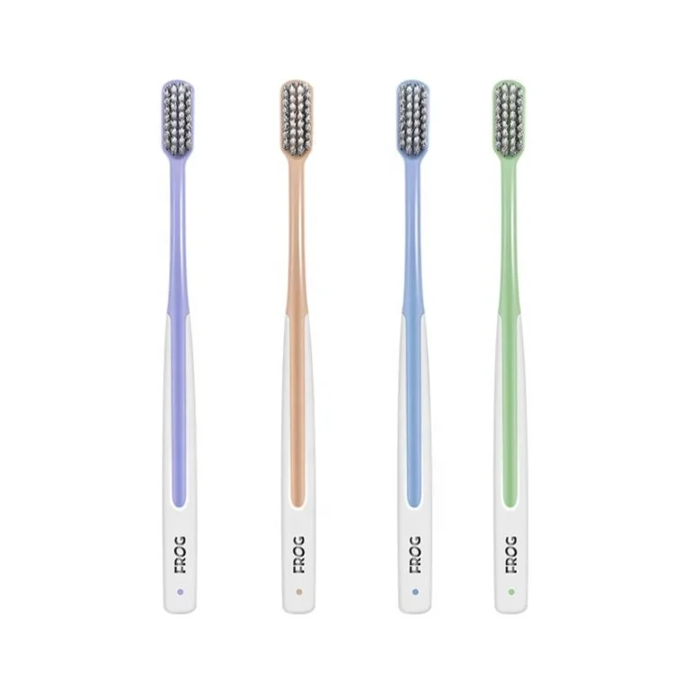 FROG Hot sale toothbrush soft for adult plastic high quality custom logo tooth brush