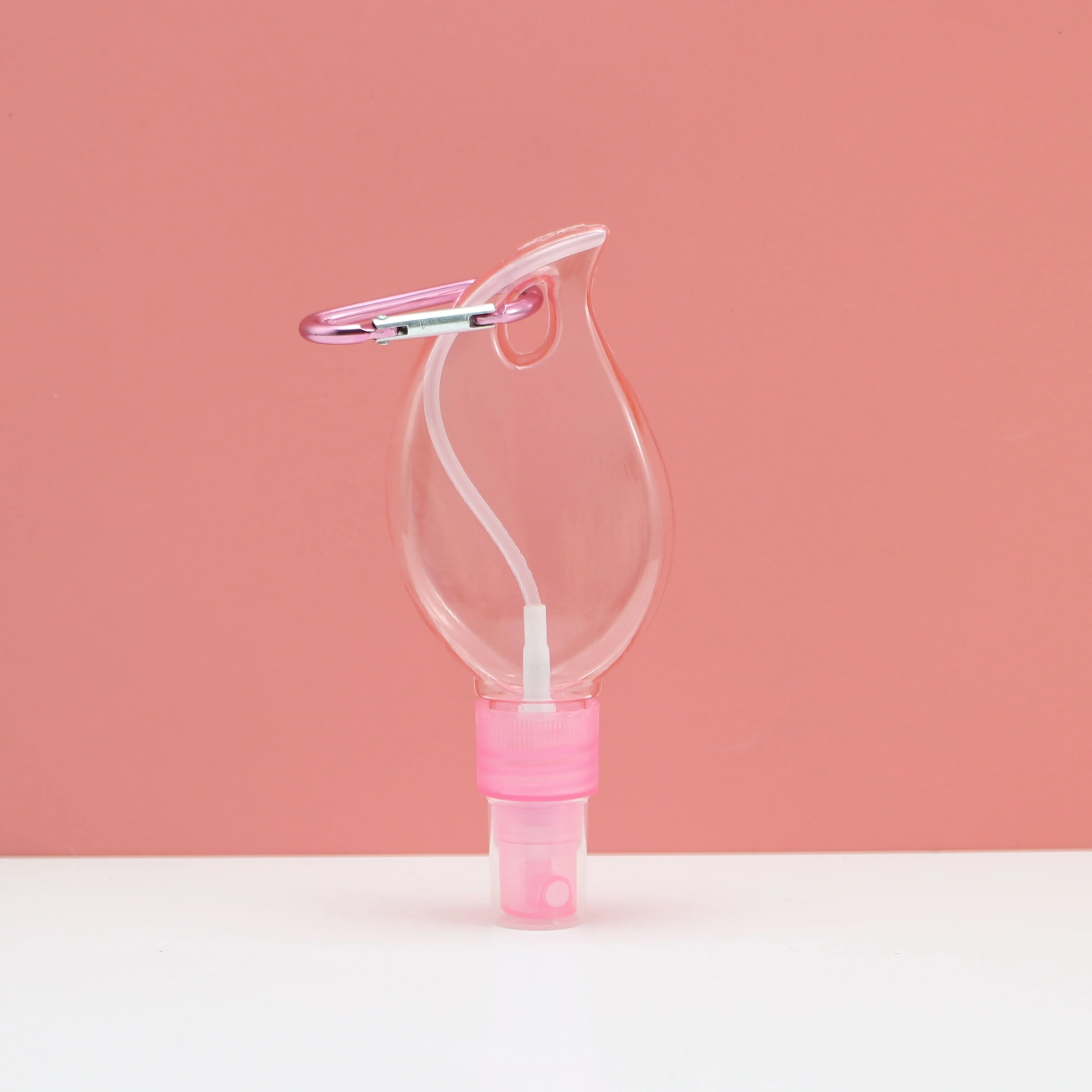 50ml PETG spray bottle with leaf shape for disinfectant and hand sanitizer