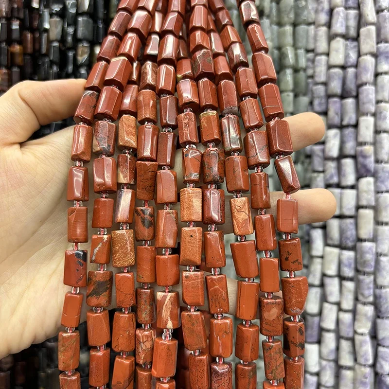 8*12mm Natural Polished Cylindrical Irregular Energy Gemstone Beaded Loose Beads For Jewelry Making Bracelet Necklace