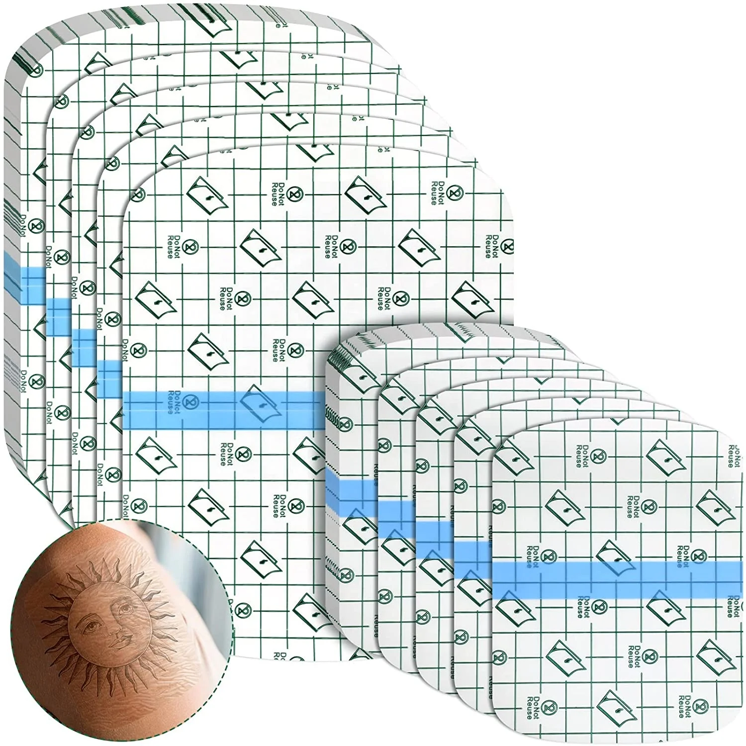 Hot selling tattoo aftercare bandage waterproof roll PU dressing tattoo film