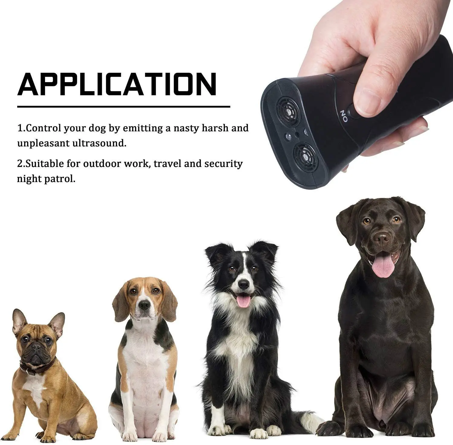 Rodent Repeller Ultrasonic For Dogs Bark Control Device Outdoor Deterrent Dog No Noise Anti Barking