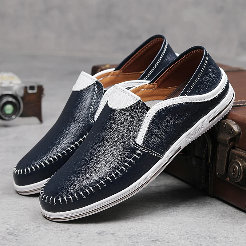 Wholesale Fashion Genuine Leather Upper Business Casual Classic Gentleman Shoes