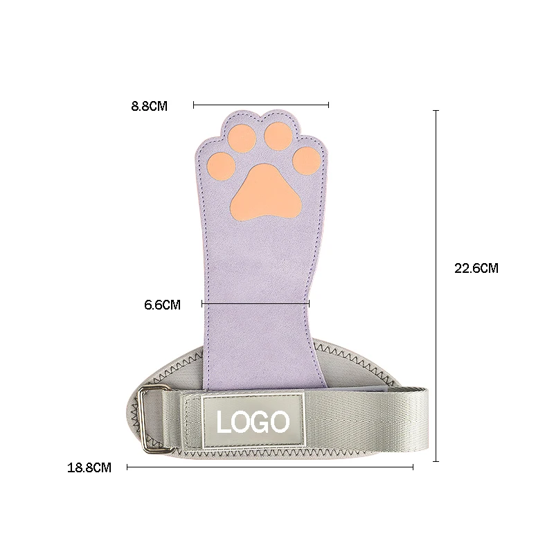 Custom High quality pull up Weight Lifting Type fitness Bar Grips gymnastics palm protectors leather Hand Grips for Girls Woman