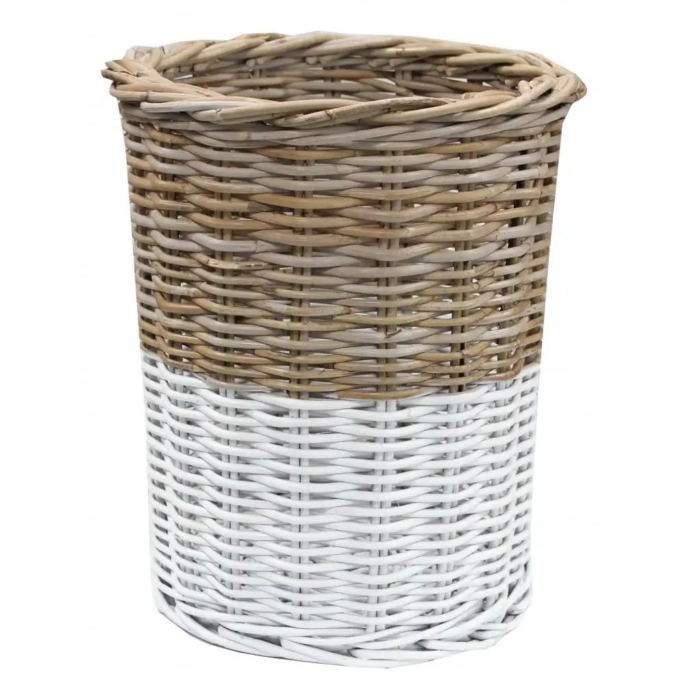 Garden Basket Manufacture Eco Friendly Vintage Laundry Hotel Decoration Pot Planter OEM ODM Garden Giant Rattan Log Basket