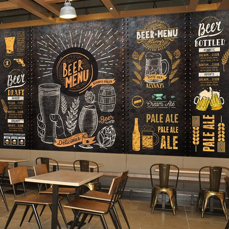 Фон для бара и бистро В индустриальном стиле