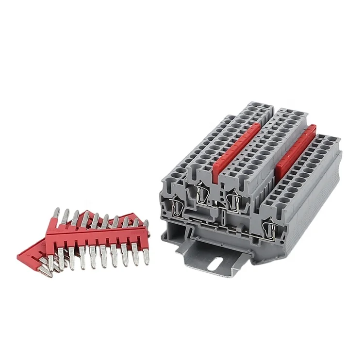 FBS 5-4 Red Match with ST 1.5  5 digits Central connection Electrical PT Terminal block jumper accessories for din rail bridge