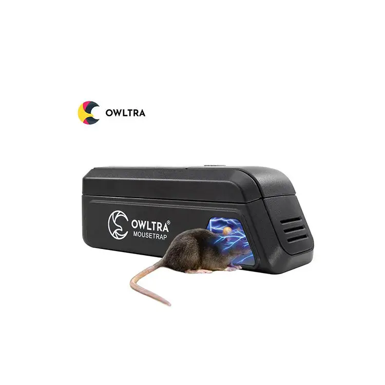 [OWLTRA] No Touch 7000-8000V Mouse Killer Electronic Rat Trap Electric Infrared Induction Mousetrap Humane Mouse Trap