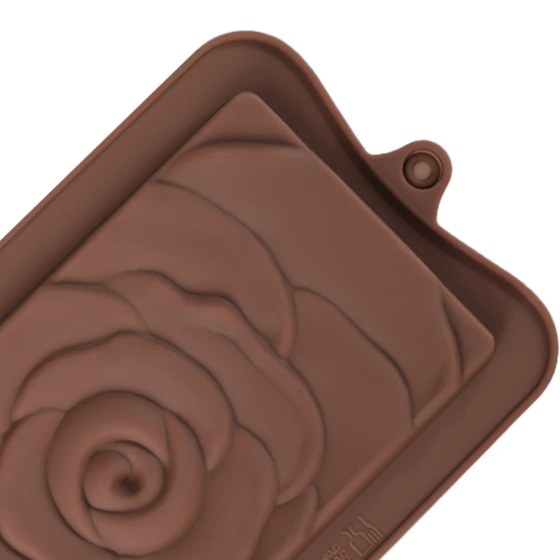 Rose Flower Shape Silicone Chocolate Moulds Non Stick 3D Baking Mold Tools Versatile Food Grade Silicone Molds for Chocolate