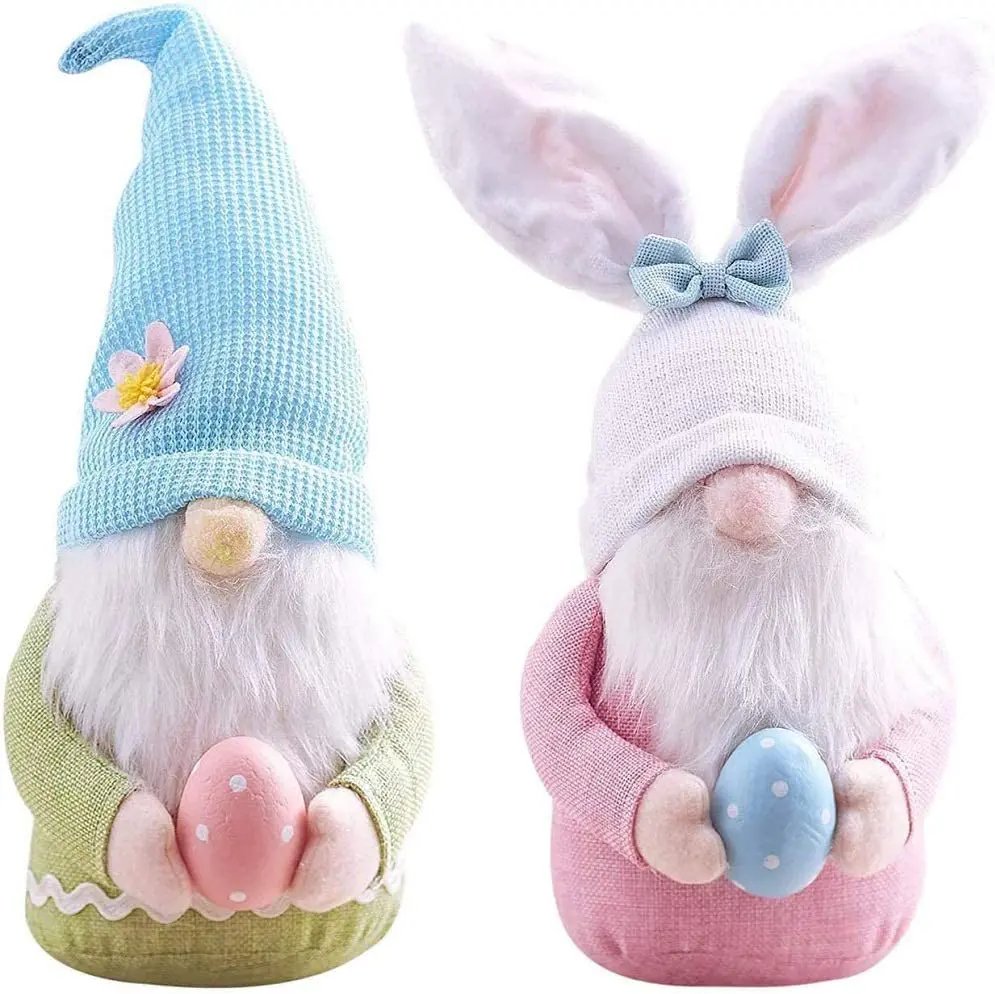 
Easter Bunny Gnome Toy Home Decoration Room Decor Kid Gift Fabric Faceless Gnome Swedish Tomte Plushy Gnome 