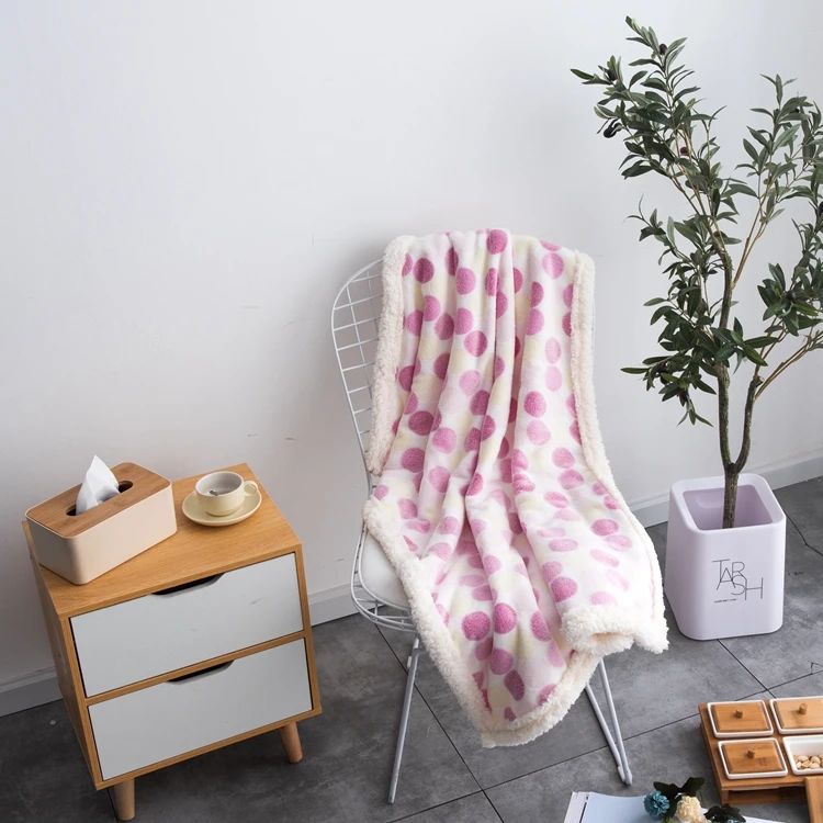 
The Dot Pattern Newborn Gift Monthly Baby Milestone Blanket Kids Swaddle Photo Blanket 