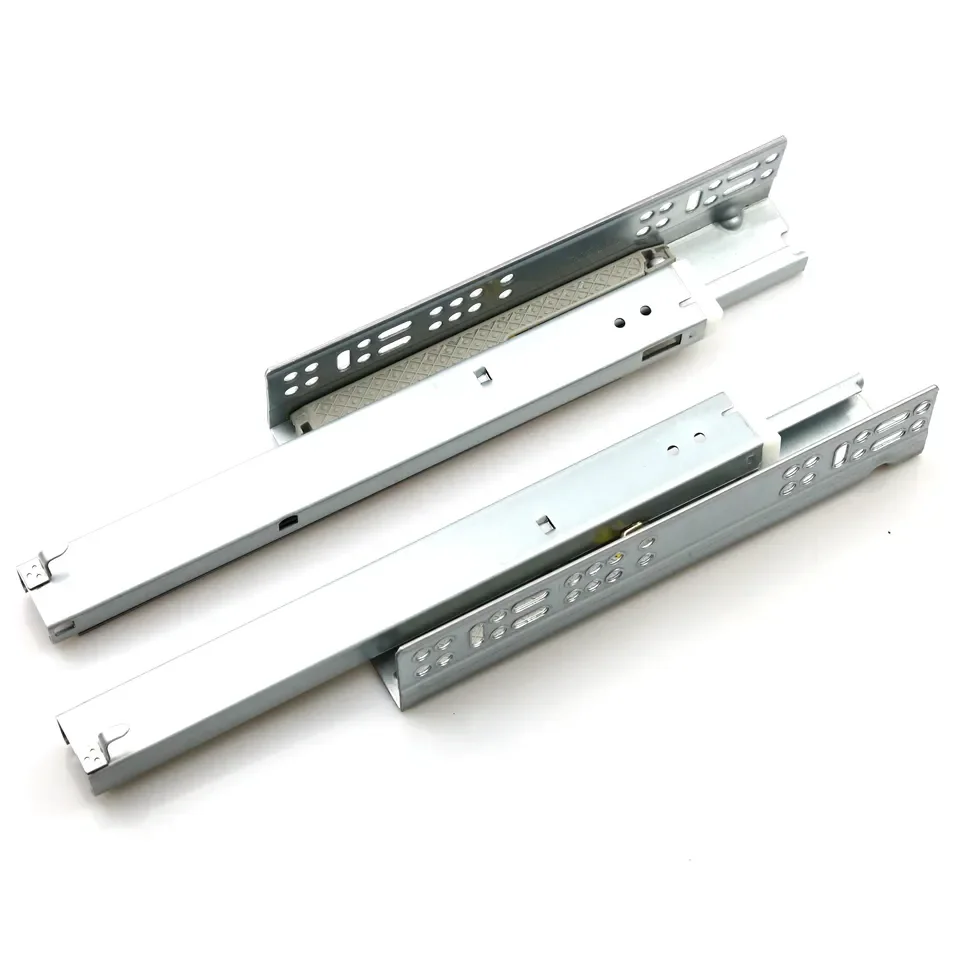 Furniture Hardware Soft Closing drawer slides  3D-Adjustable Undermount push open drawer slides