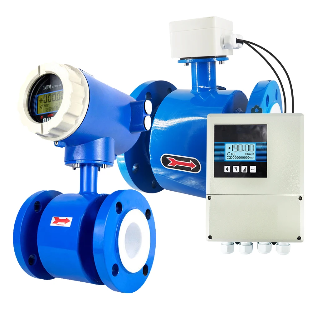 Split-type Electromagnetic flowmeter Pipeline flowmeter Single display host High precision