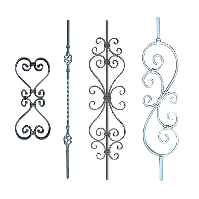 Qingdao KESHUNXIANG forging Garden Fence fitting wrought Iron ornamental iron