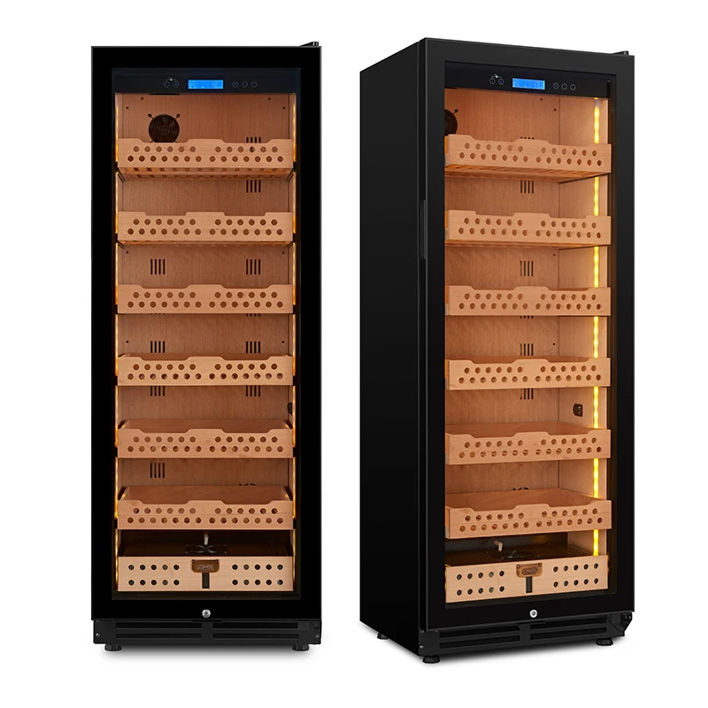 JiuFu spanish cedar cigar humidor display temperature controlled electric humidor cigar humidor cabinet