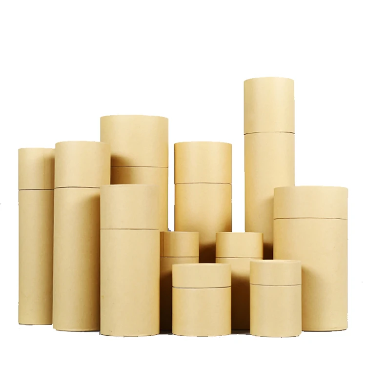 Jemstone Custom Food Grade Biodegradable Round Cylinder Kraft Cardboard Paper Tube Packaging Cans