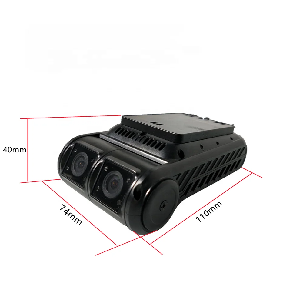 HYF Wide Angle Infrared Real Time Remote Live View Free Platform CMS Dual Lens 2 Channels 1080P WIFI 4G GPS Car DVR Dash Camera