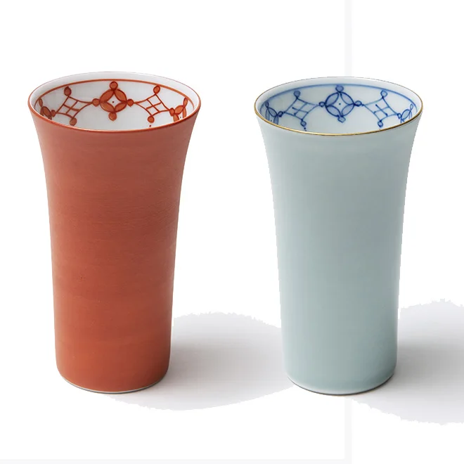 Modern Arita Porcelain Color Sets Party Bourbon Big Red Cups