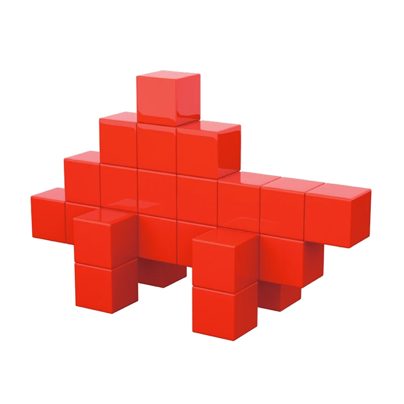 Custom Magnetic Cubes Educational Montessori Diy Puzzle Magnetic Building Blocks Toys For Toddler Kids Learning