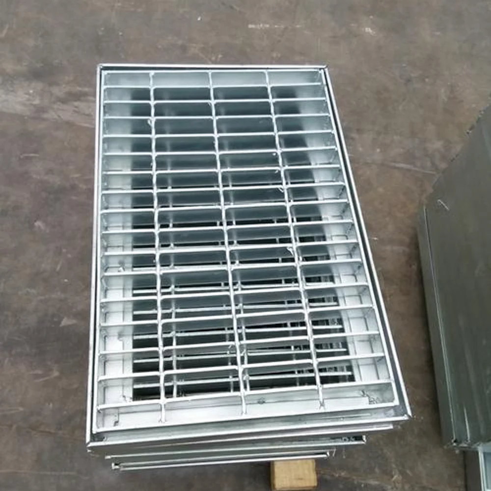 Industry Heavy Duty drain cover steel open grid panels sidewalk China steel grating prices for drainage channel systems